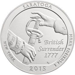 2015 Saratoga 5 oz Burnished Silver Coin - America The Beautiful