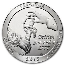2015 Saratoga ATB 5 oz Silver - America The Beautiful