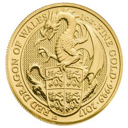 2017 1 oz Queen's Beasts Gold Coin - The Dragon of Wales - Royal British Mint