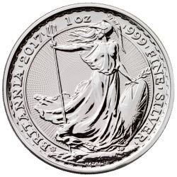 2017 1 oz Silver Britannia Coin BU - 20th Anniversary Privy