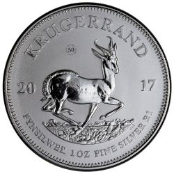 2017 South African Silver Krugerrand Coin 1 oz - Gem Premium Uncirculated