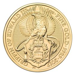 2017 1 oz Queen's Beasts Gold Coin - The Griffin - Royal British Mint