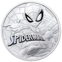 2017 Tuvalu Spider-Man Silver 1 oz Coin