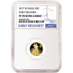 2017-W 1/10 oz Proof Gold American Eagle NGC Early Releases PF-70 Ultra Cameo
