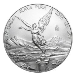2018 Mexican Libertad Silver Coin 1/4 oz