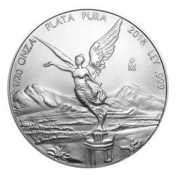 2018 Mexican Libertad Silver Coin 1/20 oz