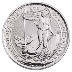 2018 Silver Britannia Coin BU 1 oz
