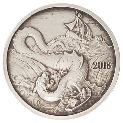 Silverbug Island Leviathan 1 oz Silver Proof Antiqued Finish