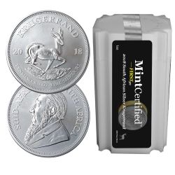 2018 South African Silver Krugerrand Coin 1 oz - MintCertified™ FIRST30