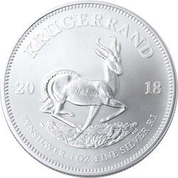 2018 South African Silver Krugerrand Coin 1 oz