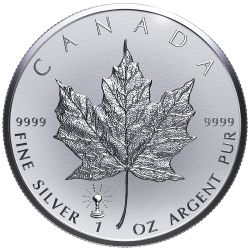 2018 Canadian Silver Maple Leaf Coin - Thomas Edison Light Bulb Privy
