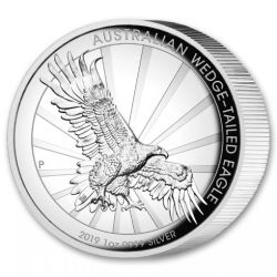 2019 1 oz Perth Wedge-Tail Eagle Proof Silver Coin - High Relief