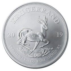 2019 South African Silver Krugerrand Coin 1 oz Obverse