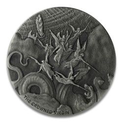 2019 2 oz The Crowned Virgin Silver Coin - Biblical Series