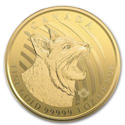 2020 1 oz Canadian Bobcat Gold Coin - .99999 in Assay