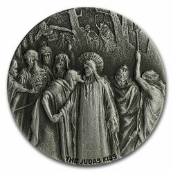 2020 2 oz Judas Kiss Biblical Silver Coin Series