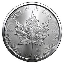 2020 1 oz Canadian Silver Maple Leaf Coin BU