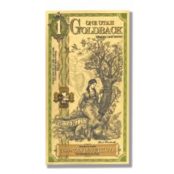 Utah 1 Goldback Gold Aurum Note (24K)