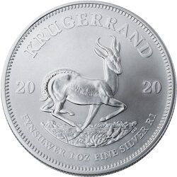 2020 1 oz South African Silver Krugerrand Coin
