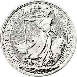 2020 1 oz Silver Britannia Coin BU