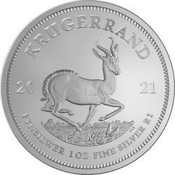 2021 1 oz South African Silver Krugerrand Coin