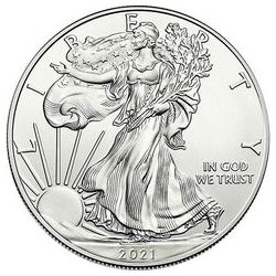 2021 1 oz American Silver Eagle Coin BU