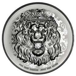 2021 5 oz Roaring Lion Silver Coin - High Relief