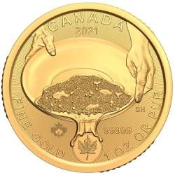 2021 RCM Gold Klondike Gold Rush 1 oz .99999 Gold Coin