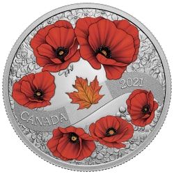 2021 1 oz Canadian Wreath of Remembrance Proof Silver Coin
