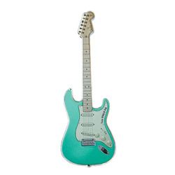 2022 1 oz Fender Stratocaster Surf Green Silver Coin