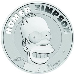 2022 1 oz Homer Simpson Silver Coin