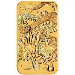2022 1 oz Perth Mint Dragon Gold Bar