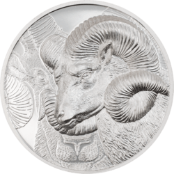 2022 1 oz Magnificent Argali Ultra High Relief Proof Silver Coin
