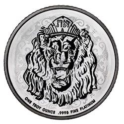 2022 1 oz Roaring Lion Reverse Proof Platinum Coin