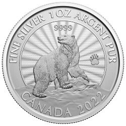 2022 1 oz Majestic Polar Bear Silver Coin | SD Bullion