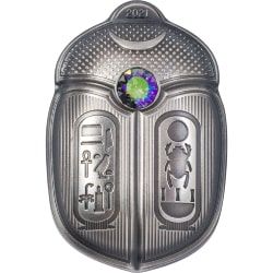 2021 1 oz Scarab King Tut Ultra High Relief Silver Coin | Cook Islands