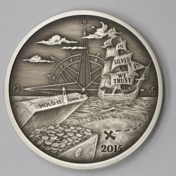 Finding Silverbug Island 1 oz Silver Proof Antiqued Finish - Mintage of 2000