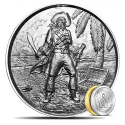 2 oz Privateer El Capitan Ultra High Relief Silver Round