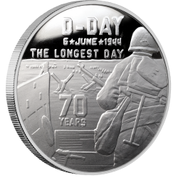 Heroes SDWC D-Day 1 oz Silver Proof in Collector's Box .999