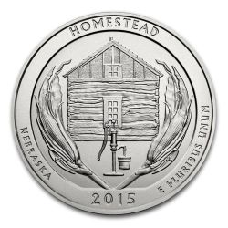 2015 Silver 5 oz ATB Homestead America The Beautiful