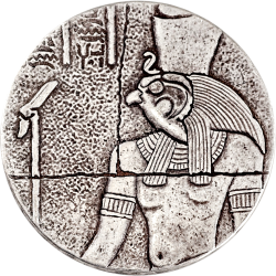 2016 Republic of Chad Horus 2 oz Silver Coin - Egyptian Relic Series