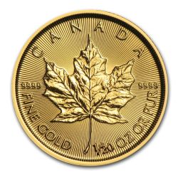 2017 1/20th oz Canadian Gold Maple Leaf BU