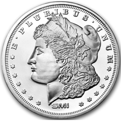 1 oz Sunshine Morgan Silver Round