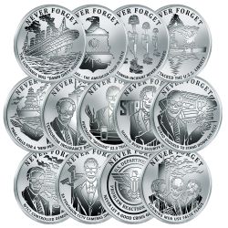 2017 Silver Shield Never Forget Series Complete Proof Set
