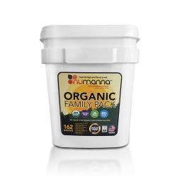 NuManna Organic Food Storage Family Pack - 162 Servings