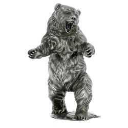 Ozzy the Bear 12 oz Sterling Silver Statue