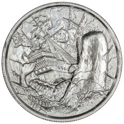 White Whale Privateer Ultra High Relief Silver Round 2 oz