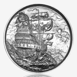 2 oz Privateer Ultra High Relief Silver Round