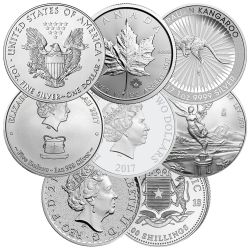 1 oz Silver Coins - Random Design
