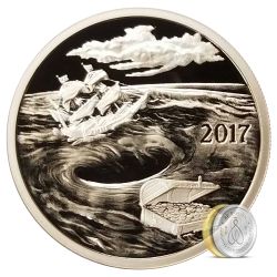 Silverbug Island Whirlpool 1 oz Silver Mirror Proof